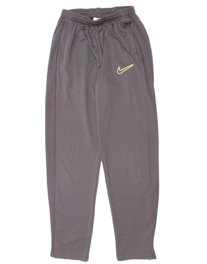 Nike drenge Dri Fit træningsdragt bukser 13-14 år W27 L27 grå polyester