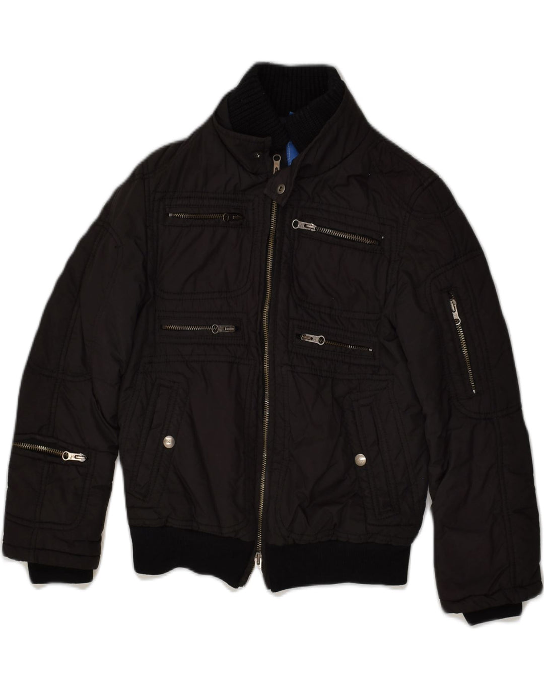 FAY Boys Bomber Jacket 7-8 Years Black Polyester | Vintage Fay | Thrift | Second-Hand Fay | Used Clothing | Messina Hembry 