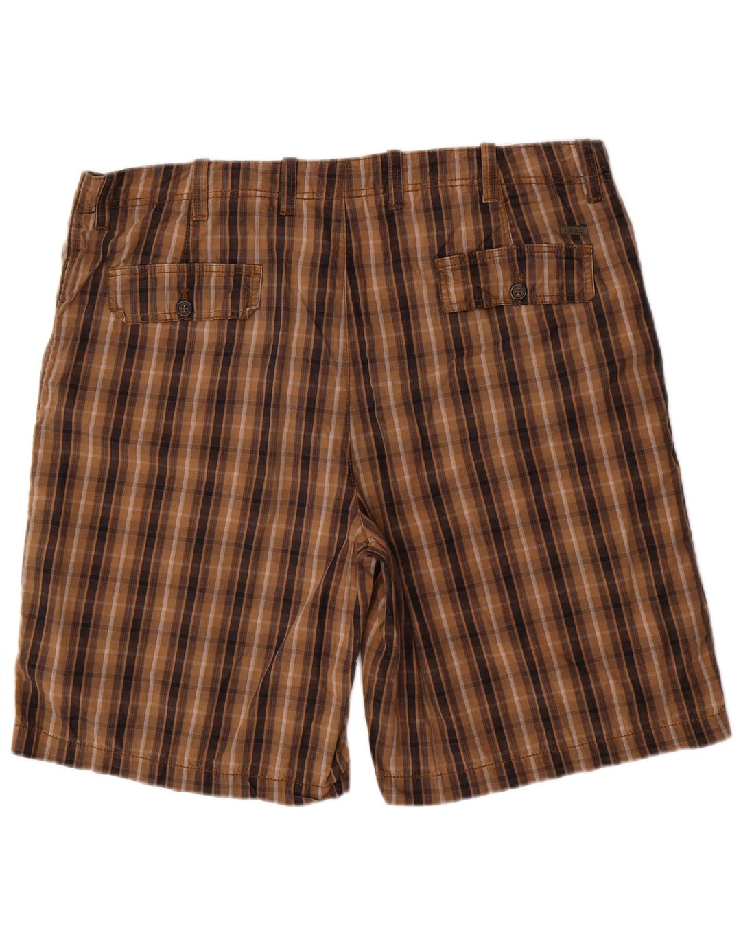 IZOD Chino Shorts til mænd W40 XL brun ternet bomuld