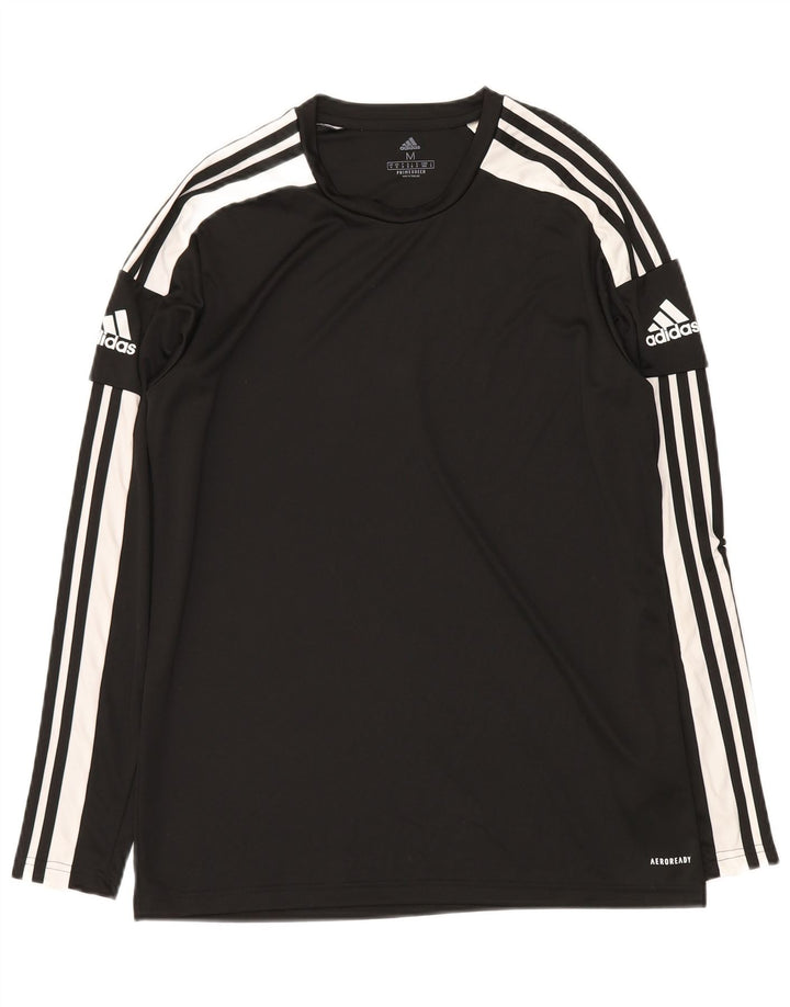 Adidas Herre Aeroready Top Langærmet Medium Sort Polyester