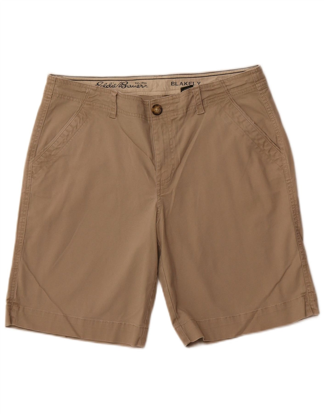 EDDIE BAUER Kvinder Casual Shorts US 12 Large W32 Beige Bomuld