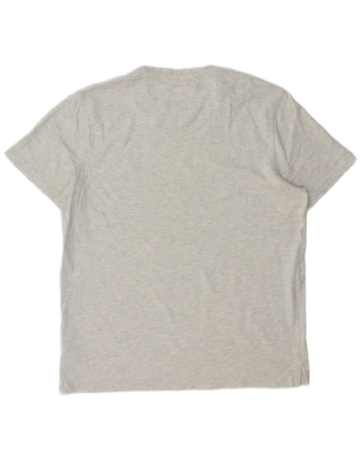 CREW CLOTHING Herre T-shirt Top Medium Grey Flecked Bomuld
