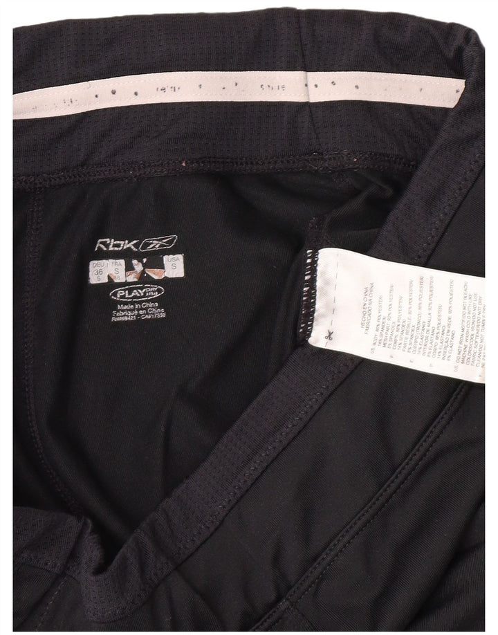 REEBOK Womens Tracksuit Trousers UK 8 Small  Navy Blue Polyester