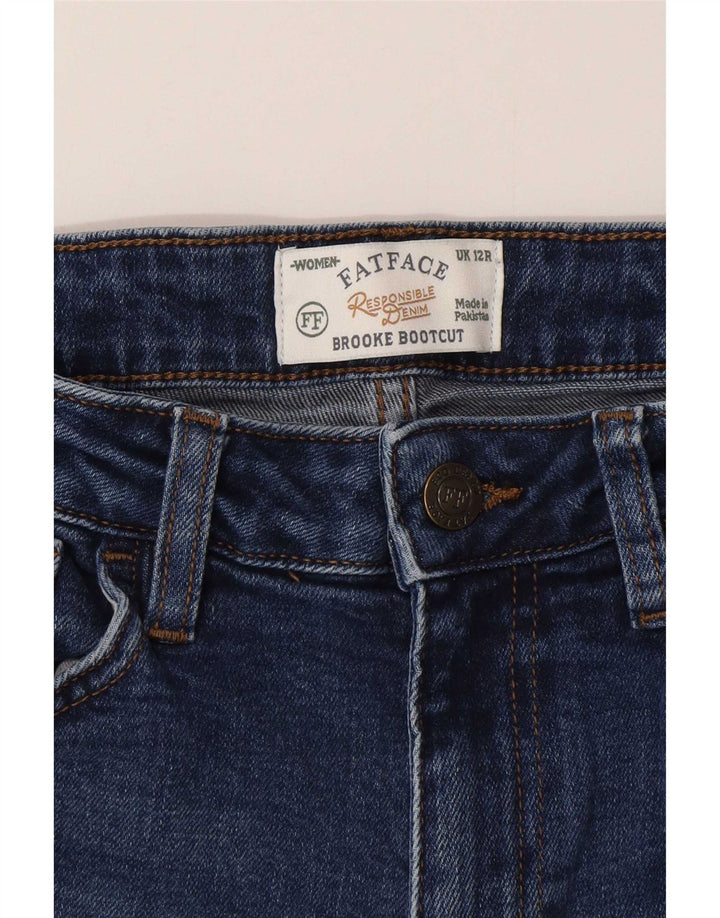 Fat Face Dame Brooke Bootcut Jeans UK 12 Medium W28 L29 Blå Bomuld