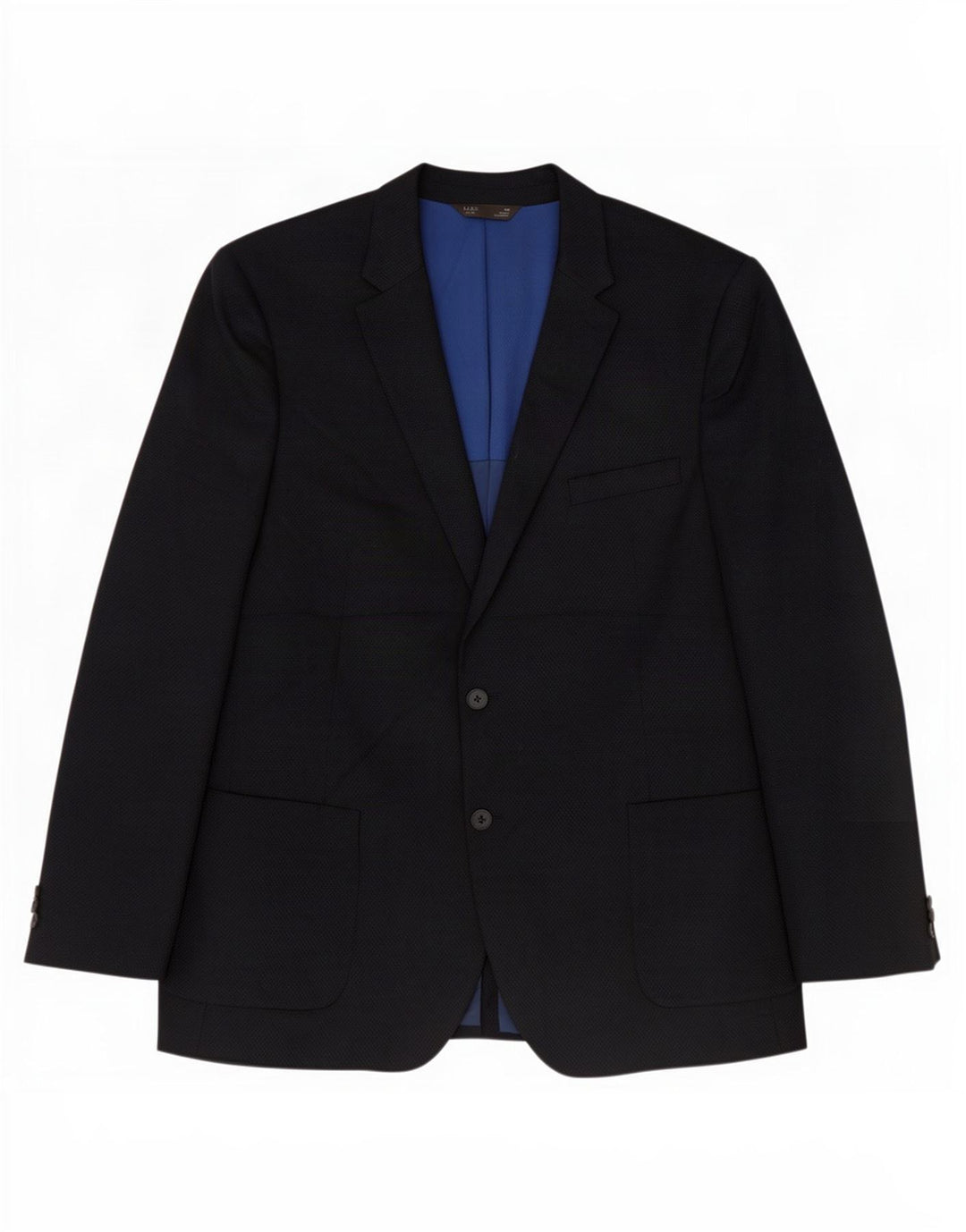 Marks & Spencer Herre 2-knaps blazerjakke UK 48 2XL Marineblå polyester