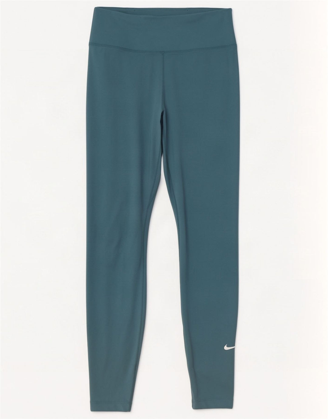 Nike Dame Dri Fit Leggings UK 8 Small Blue Polyester