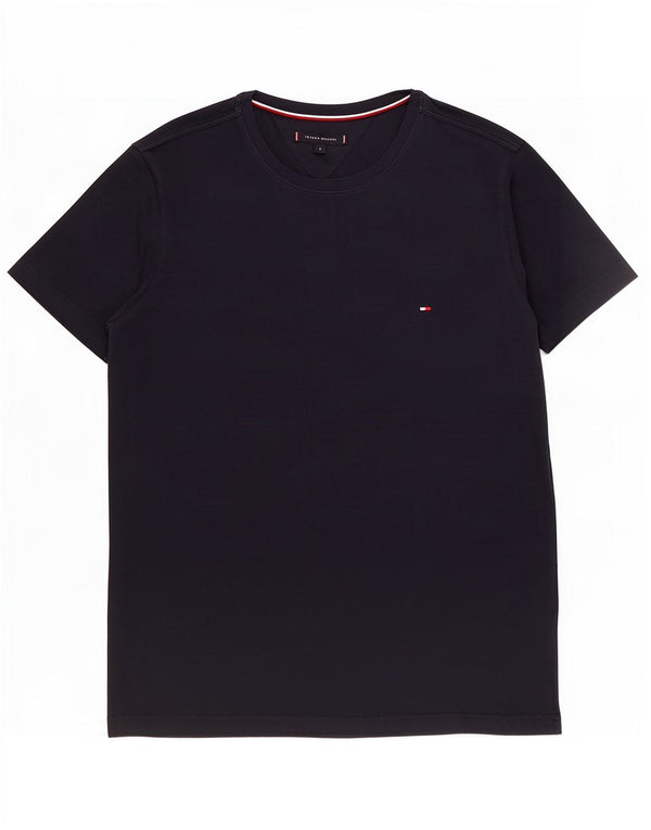 Tommy Hilfiger Herre T-Shirt Top Stor Marineblå Bomuld