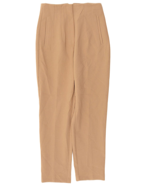 Zara koniske chinobukser til kvinder Small W26 L26 Beige polyester