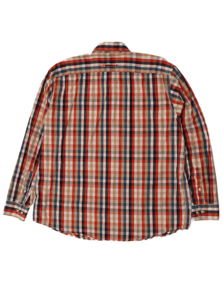 Camel Active Herre ternet skjorte 2XL flerfarvet ternet bomuld