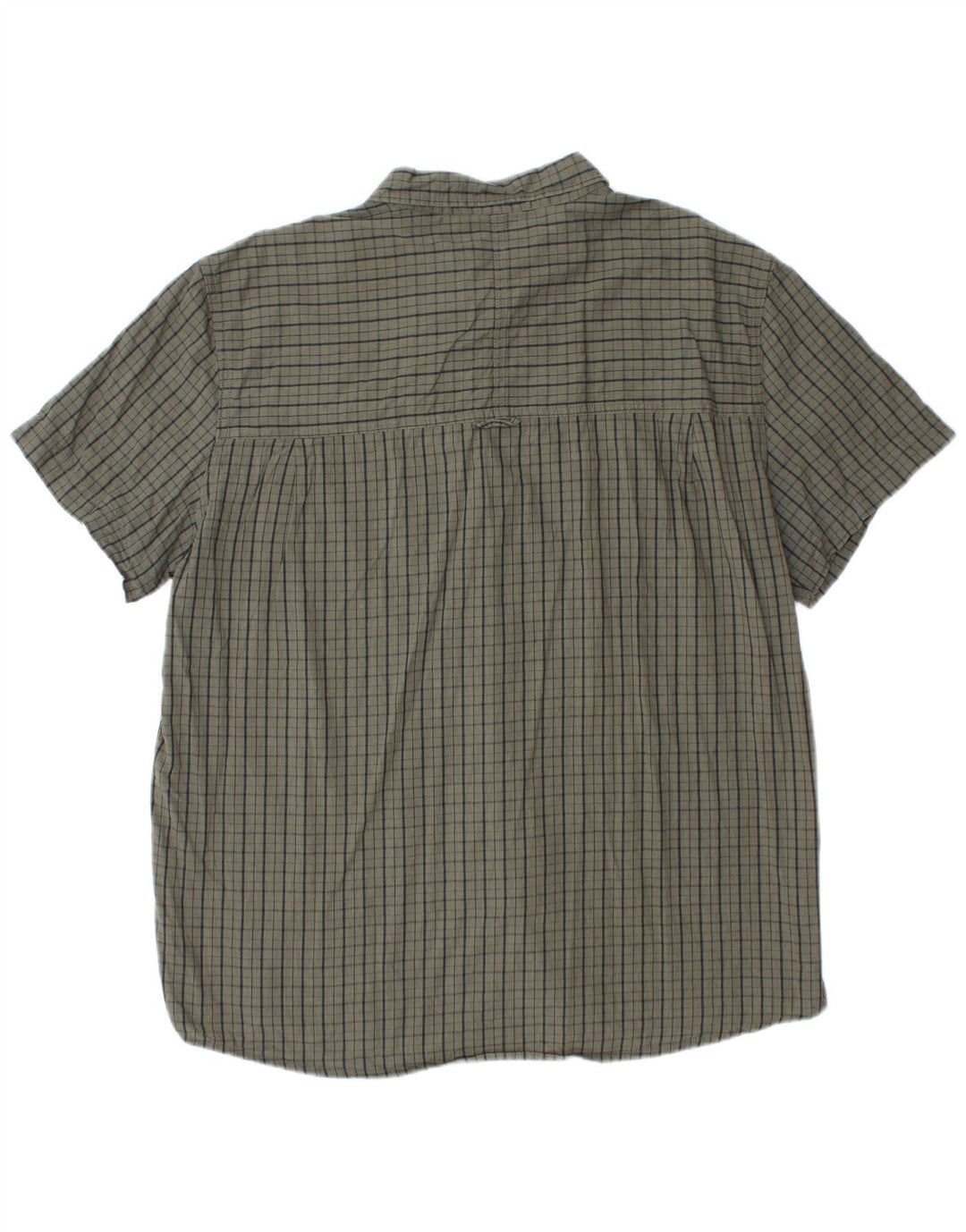 Mountain Warehouse Kortærmet Herreskjorte 2XL Grøn Ternet