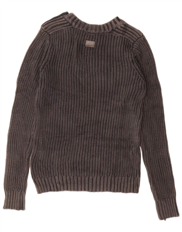 G-Star Herre Boat Neck Jumper Sweater Medium Grey Bomuld