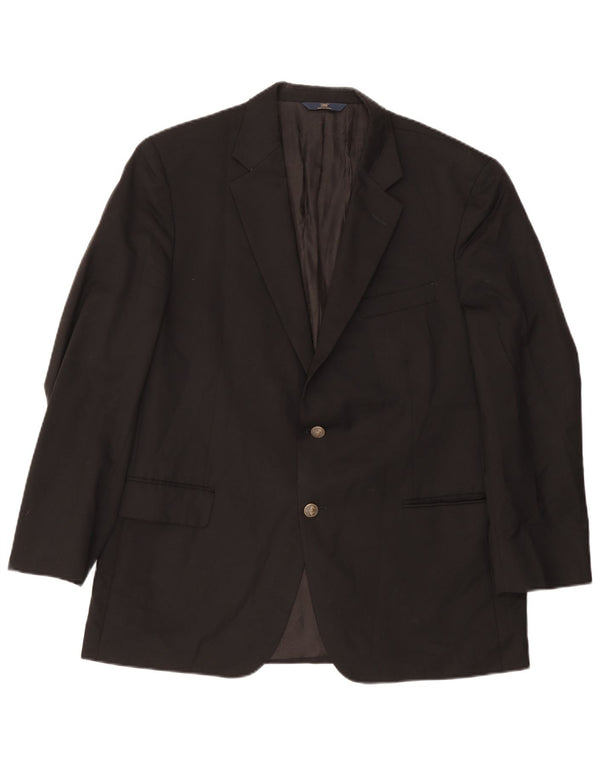 Brooks Brothers Herre 2 Button Blazer Jacket UK 44 2XL Sort Uld Klassisk