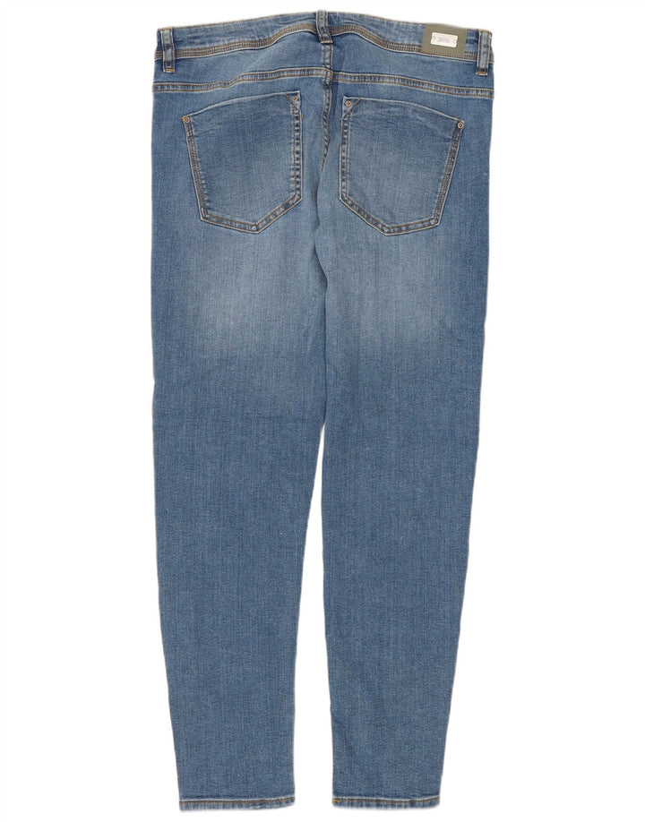 Zara Dame Slim Jeans EU 40 Medium W30 L26 Blå Bomuld