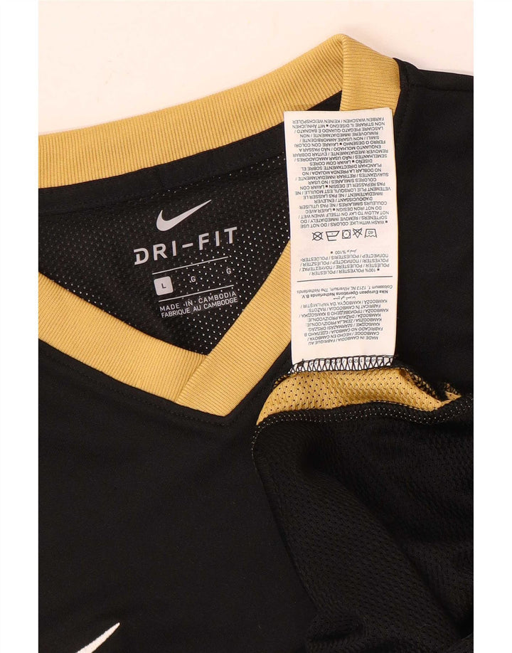 Nike Herre Dri Fit T-shirt Top Stor sort polyester