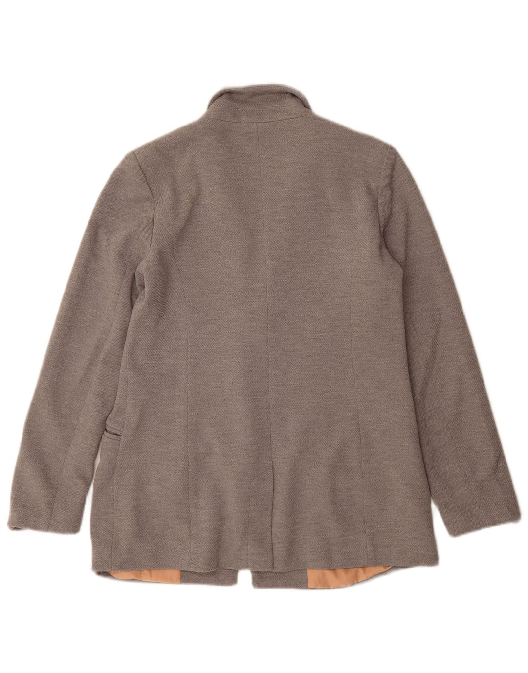 Oasis Dame Loose Fit 1 Knap Blazer Jacket UK 10 Small Grey Polyester