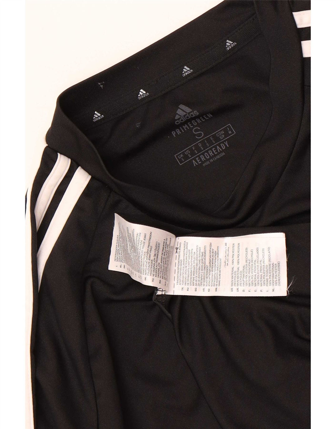 Adidas Herre Aeroready Grafisk T-Shirt Top Lille Sort Polyester