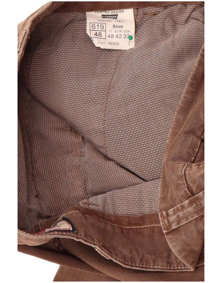 Carrera Herre Slim Cargo Bukser IT 48 Medium W33 L32 Brun Bomuld