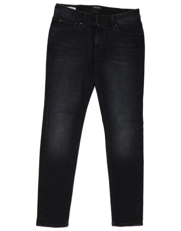 Jack & Jones Herre Liam Skinny Jeans W31 L30 Marineblå Bomuld