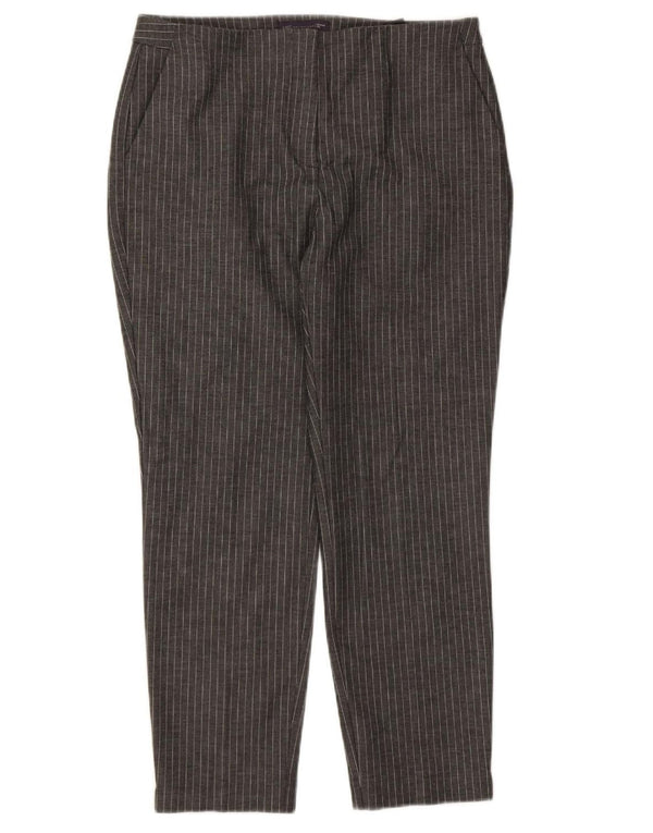 Marks & Spencer Chinobukser til kvinder UK 14 Large W32 L26 Grå nålestribe