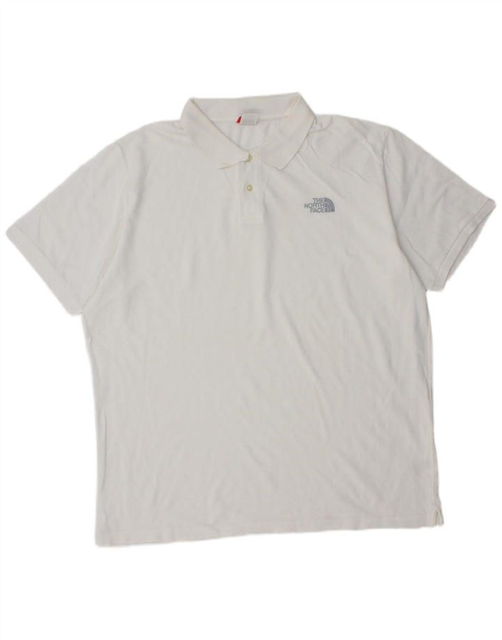 The North Face herre poloshirt XL hvid bomuld