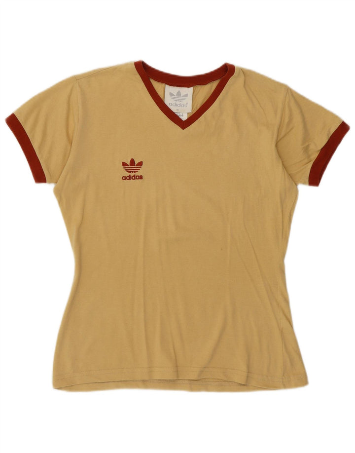 ADIDAS T-shirt top til kvinder DK 14 Medium Gul