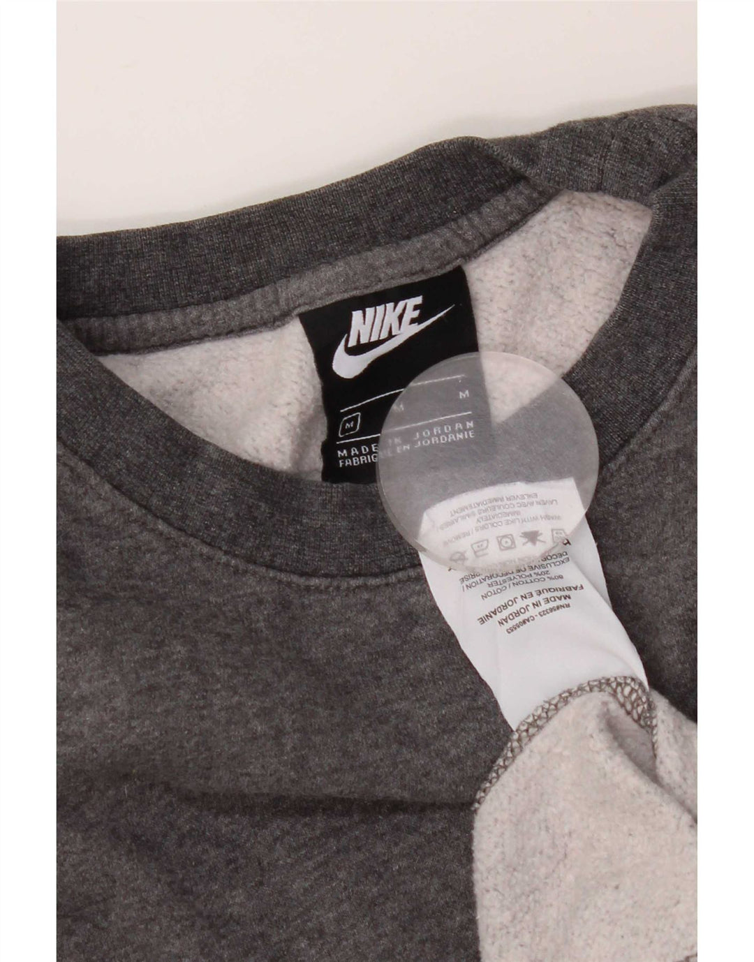 Nike Dame Oversized Sweatshirt Jumper UK 14 Medium Grey Bomuld