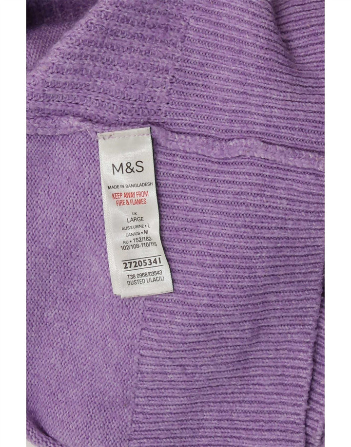 Marks & Spencer Dame sweater med rund hals DK 16 Stor lilla