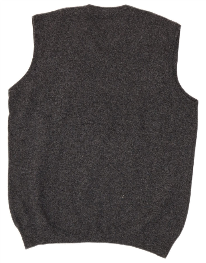 Brooksfield Herre Slim Fit Vest Tank Top IT 3XL Grå Uld