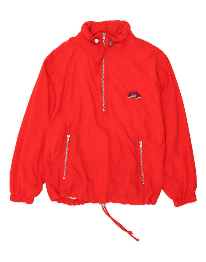 ETIREL Mens Loose Fit Anorak Rain Jacket UK 36 Small Red Polyamide Vintage Etirel and Second-Hand Etirel from Messina Hembry 