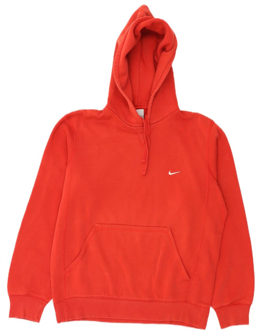 Nike Herre hættetrøje Jumper UK 39/41 Medium Rød Bomuld