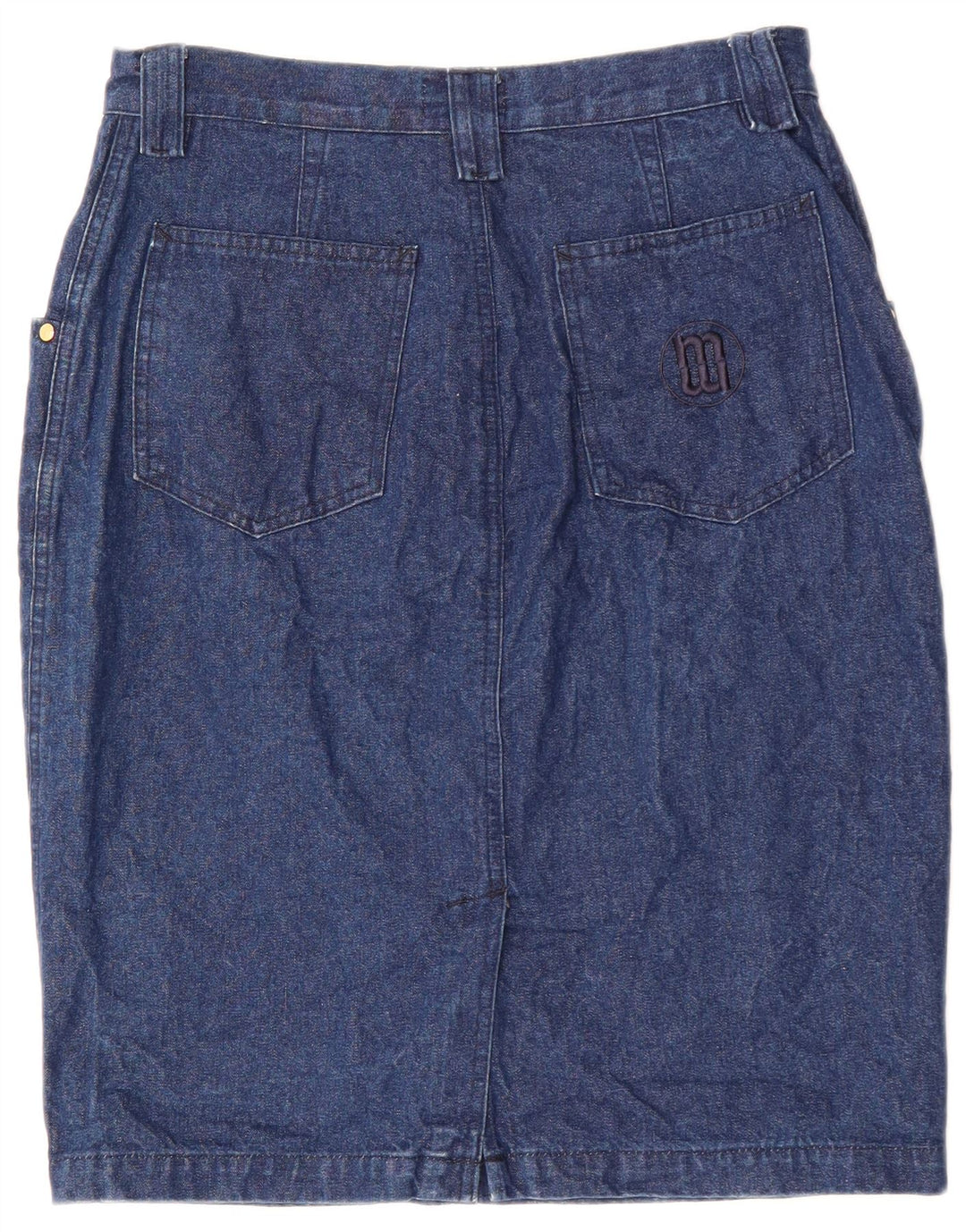 VINTAGE denimnederdel til kvinder W32 Stor marineblå bomuld