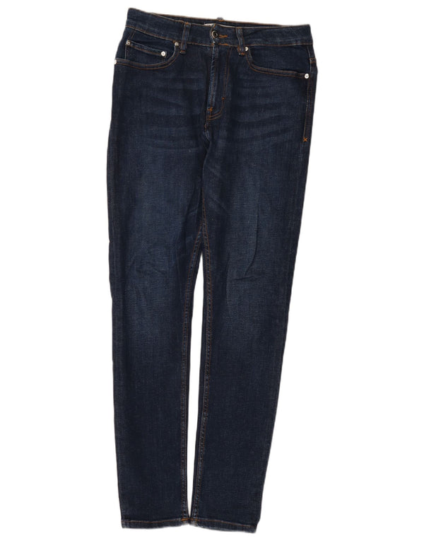 Zara Herre Slim Jeans EU 38 Medium W30 L31 Blå Bomuld