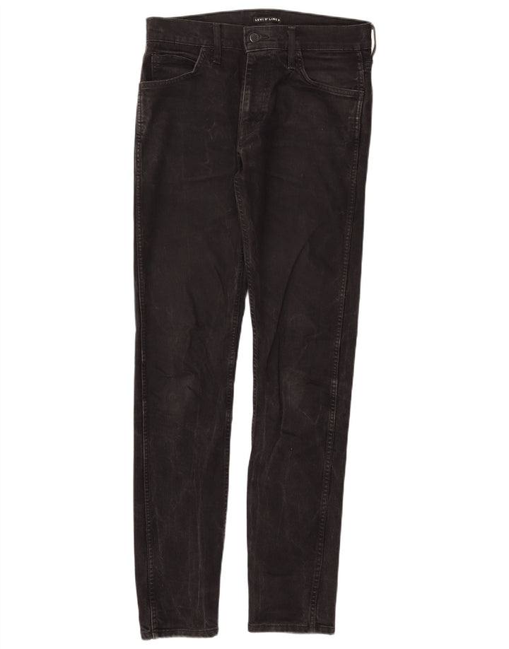 Levi's Womens Line 8 Slim Jeans W30 L34 Sort Bomuld
