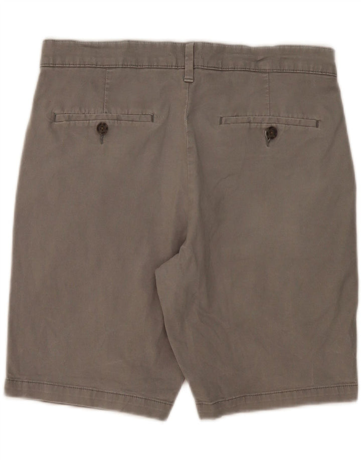 MARKS & SPENCER Chino-shorts til mænd W32 mellemgrå bomuld