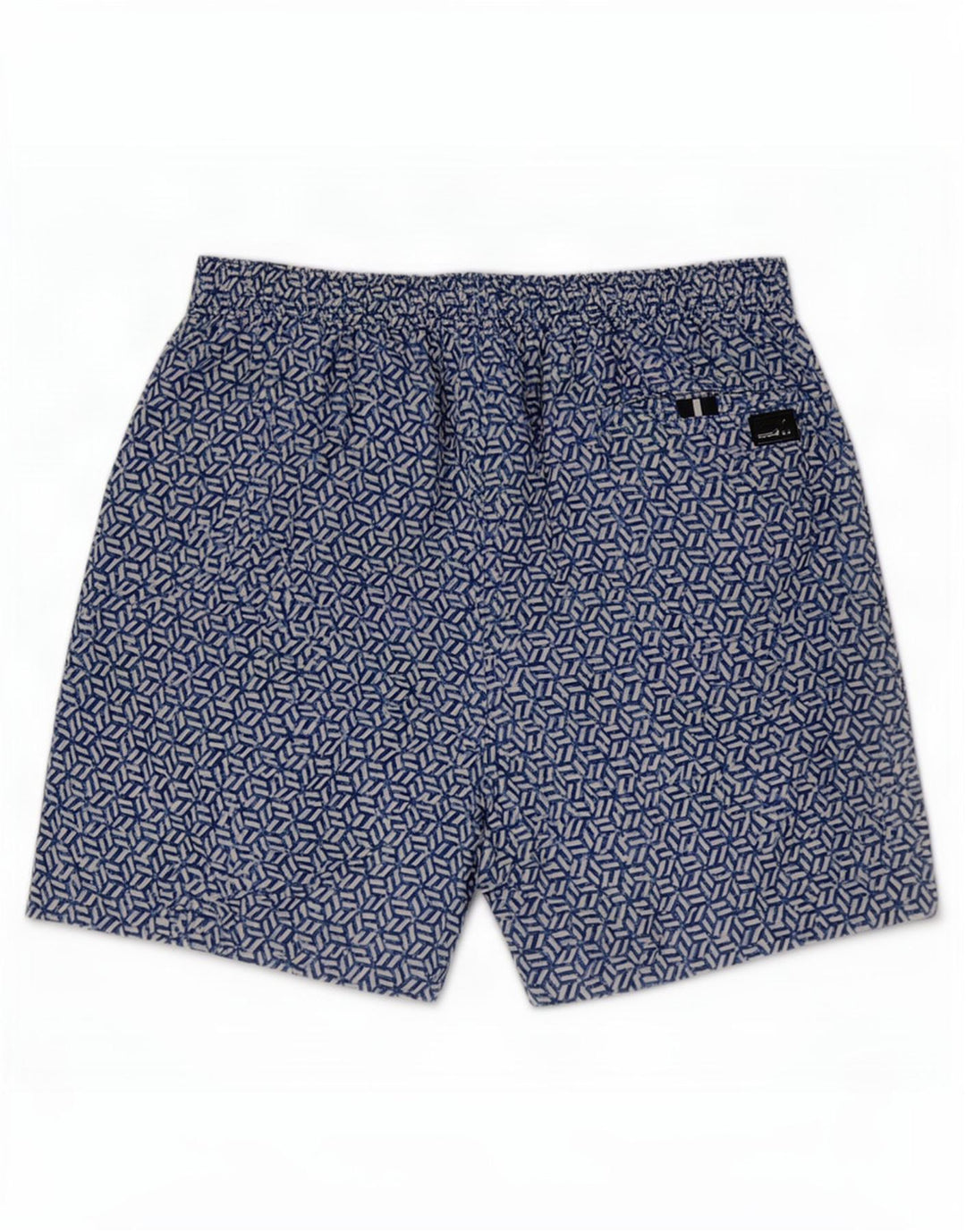 Marks & Spencer Badeshorts til mænd store blå geometrisk polyester