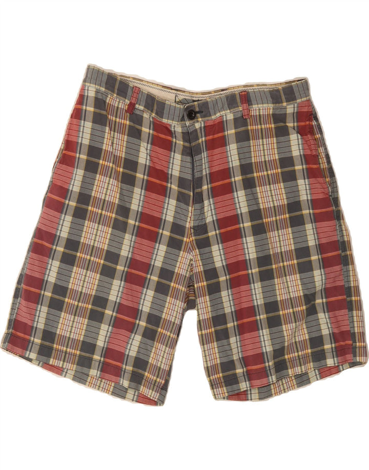 NAUTICA Mens Clipper Chino Shorts W36 Large Multicoloured Check Vintage Nautica and Second-Hand Nautica from Messina Hembry 