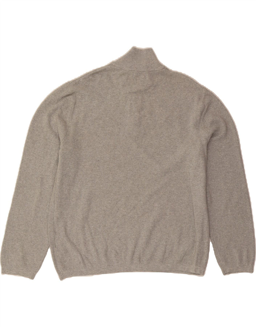 NAUTICA Mens Zip Neck Jumper Sweater Large Beige Cotton Vintage Nautica and Second-Hand Nautica from Messina Hembry 