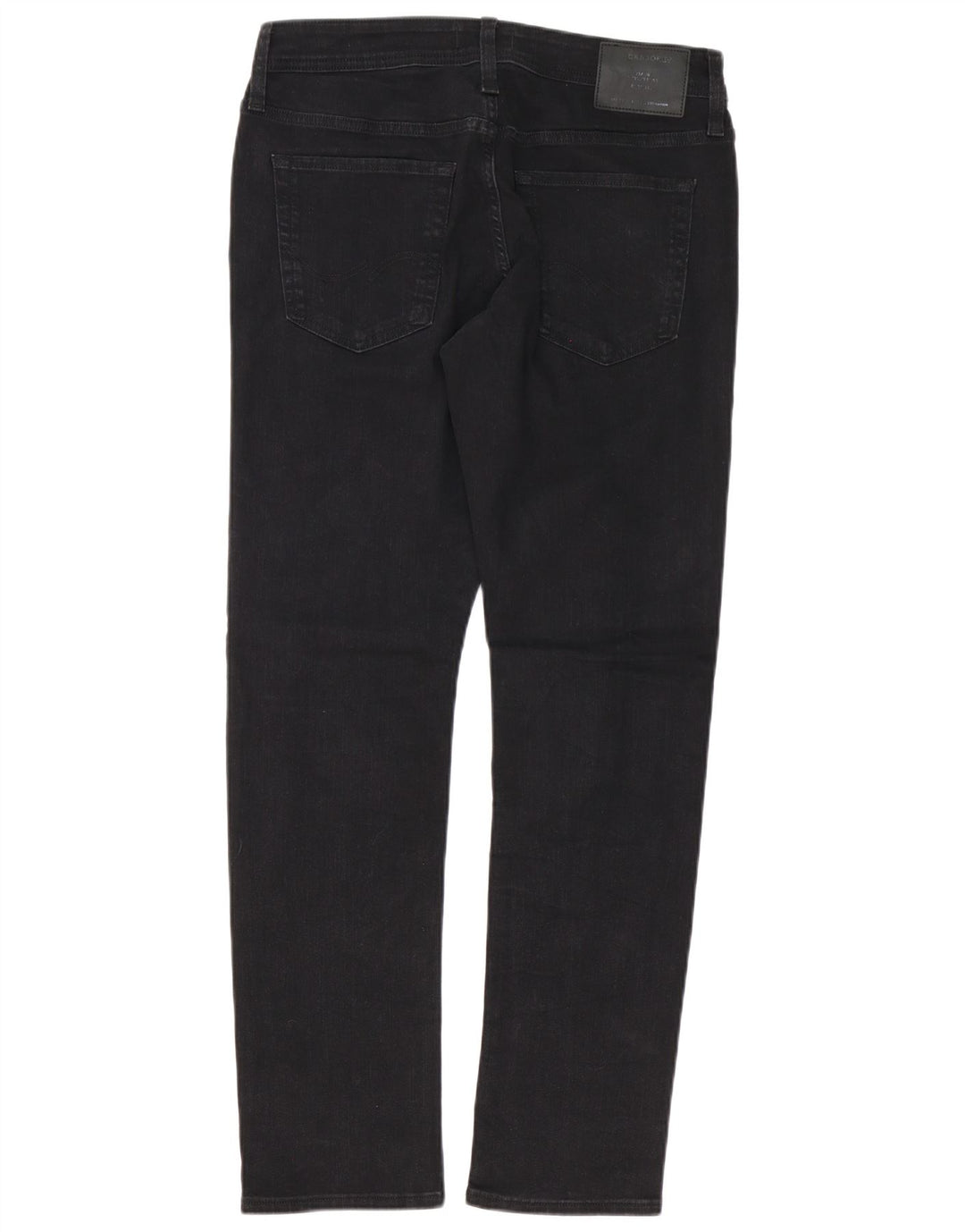 Jack & Jones Straight Jeans til mænd W32 L32 Sort bomuld
