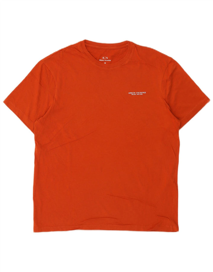 Armani Exchange Herre Regular Fit T-shirt Top Medium Orange Bomuld