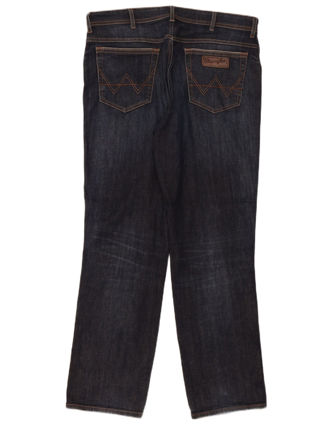 Wrangler Herre Texas Stretch Straight Jeans W38 L32 Blå Bomuld