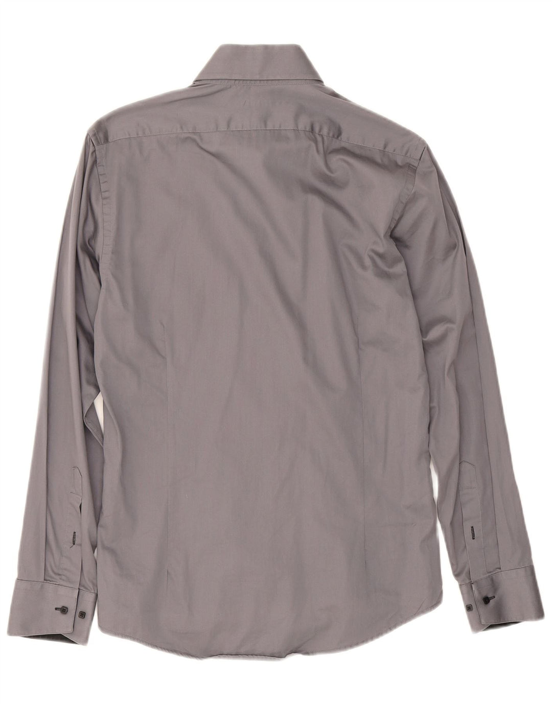 Jules Herre Slim Fit Skjorte Størrelse 39/40 Medium Grå Bomuld