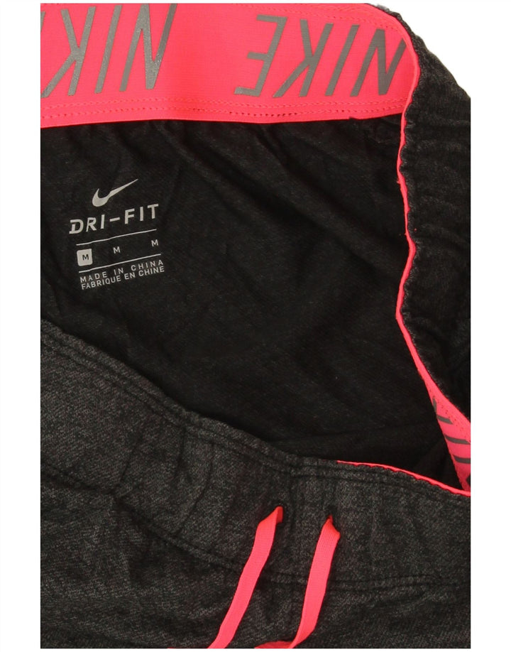 Nike Dame Dri Fit sportsshorts UK 14 Medium Grey Polyester