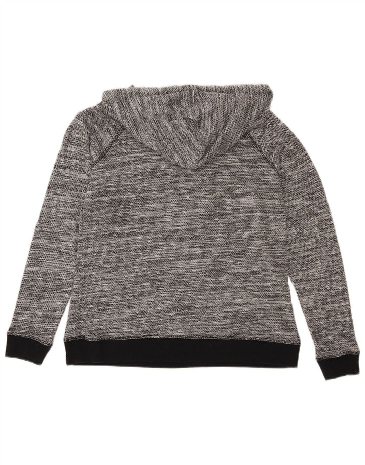 Animal Womens Oversized Hoodie Jumper UK 10 Small Grå Flecked Polyester