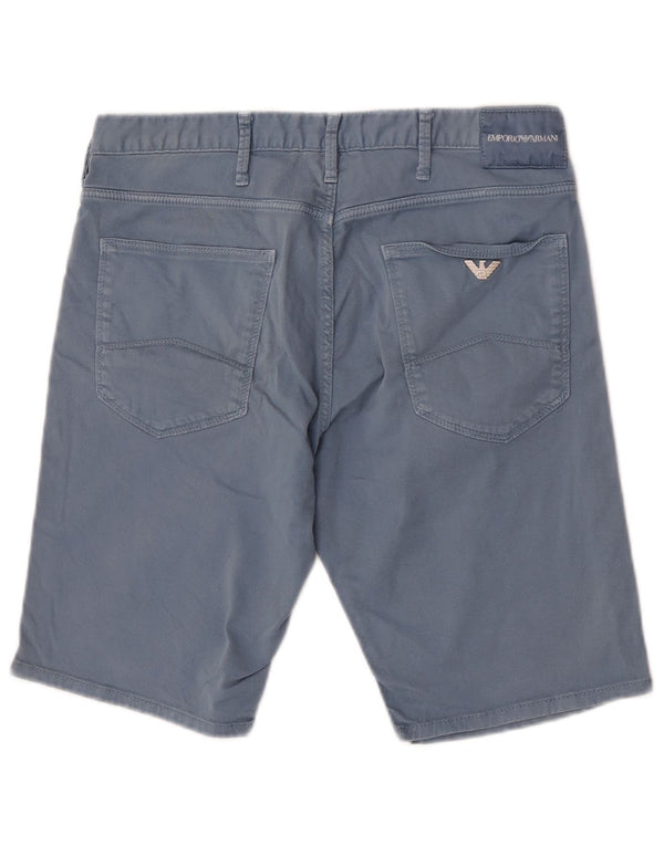 Emporio Armani Herre Chino Shorts EU 46 Small W30 Blue Cotton
