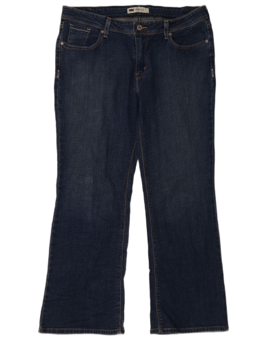 Levi's Dame 515 Bootcut Jeans US 16 2XL W38 L28 Blå Bomuld