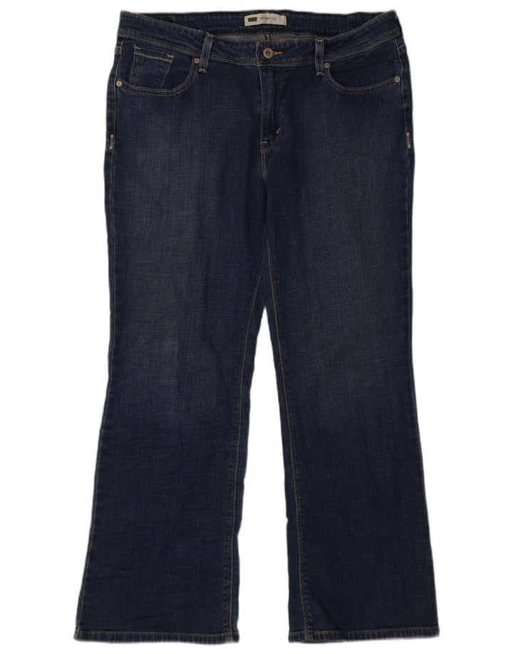 Levi's Dame 515 Bootcut Jeans US 16 2XL W38 L28 Blå Bomuld