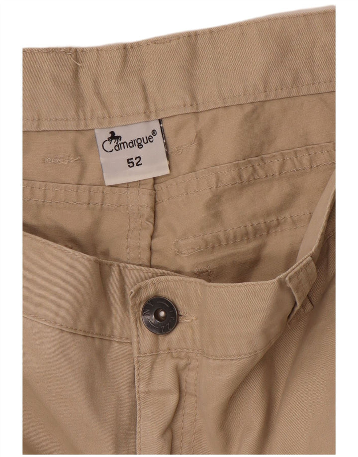 CAMARGUE Herre Cargo Shorts IT 52 XL W36 Beige Bomuld