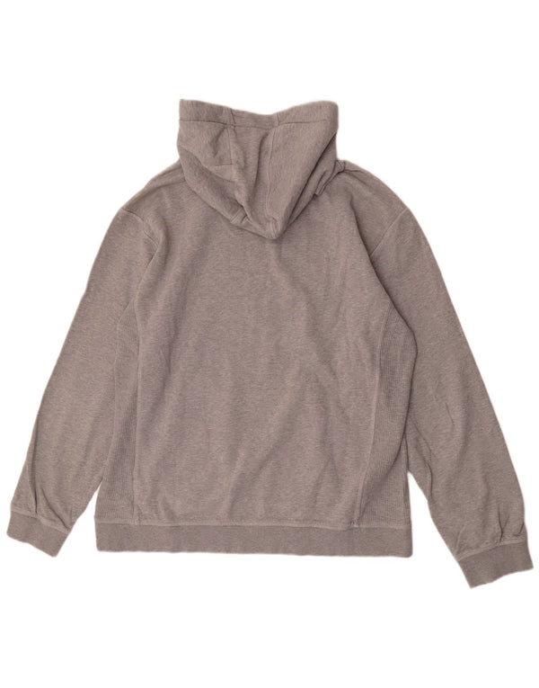 Champion Herre New York Knicks Grafisk Hoodie Jumper 2XL Grå Flecked Bomuld