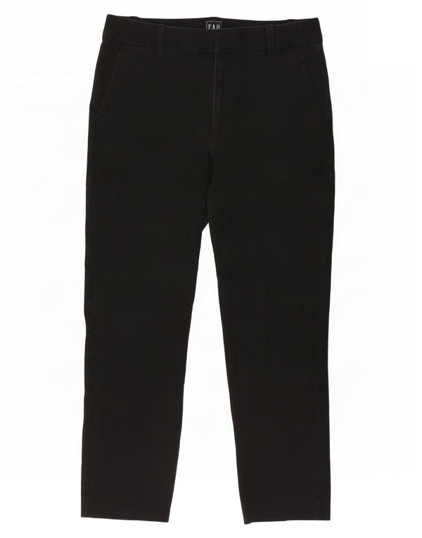 Gap Kvinder Højtalje Slim Cropped Bukser US 6 Medium W28 L24 Sort