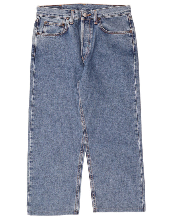 RIFLE Herre Capri Jeans W32 L22 Blå Bomuld